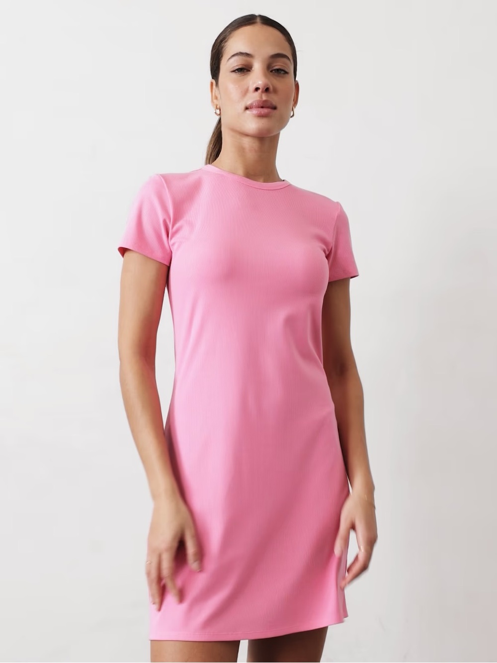 NWOT Athleta SIGNATURE RIB TEE DRESS